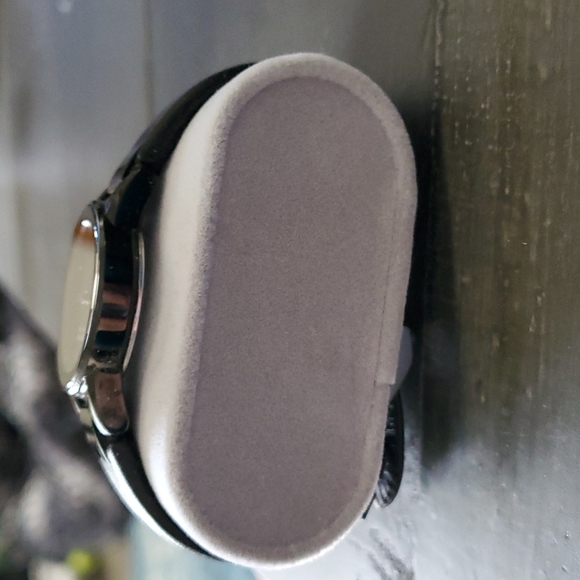 Citizen Women's GA1055-06E 'Axiom' Black Leather Watch - Picture 3 of 7